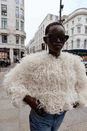 METALLIC THREAD FRINGE JACKET