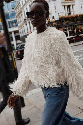 METALLIC THREAD FRINGE JACKET