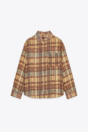 Ramie Check Shirt