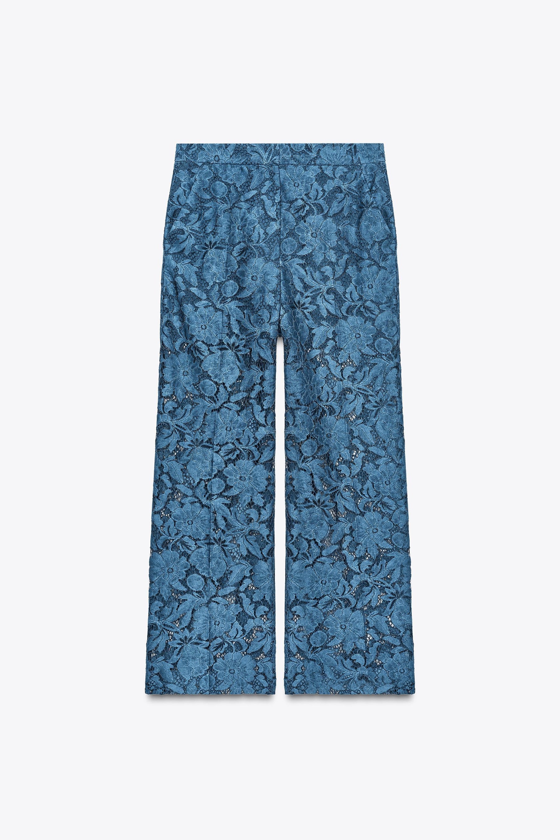 CROPPED LACE TROUSERS