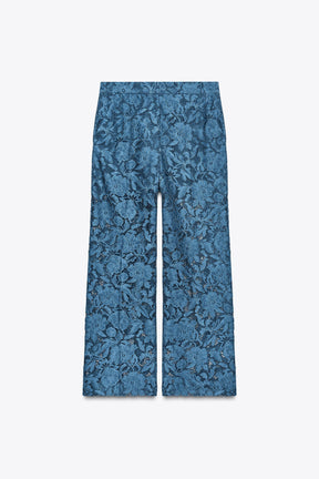 CROPPED LACE TROUSERS