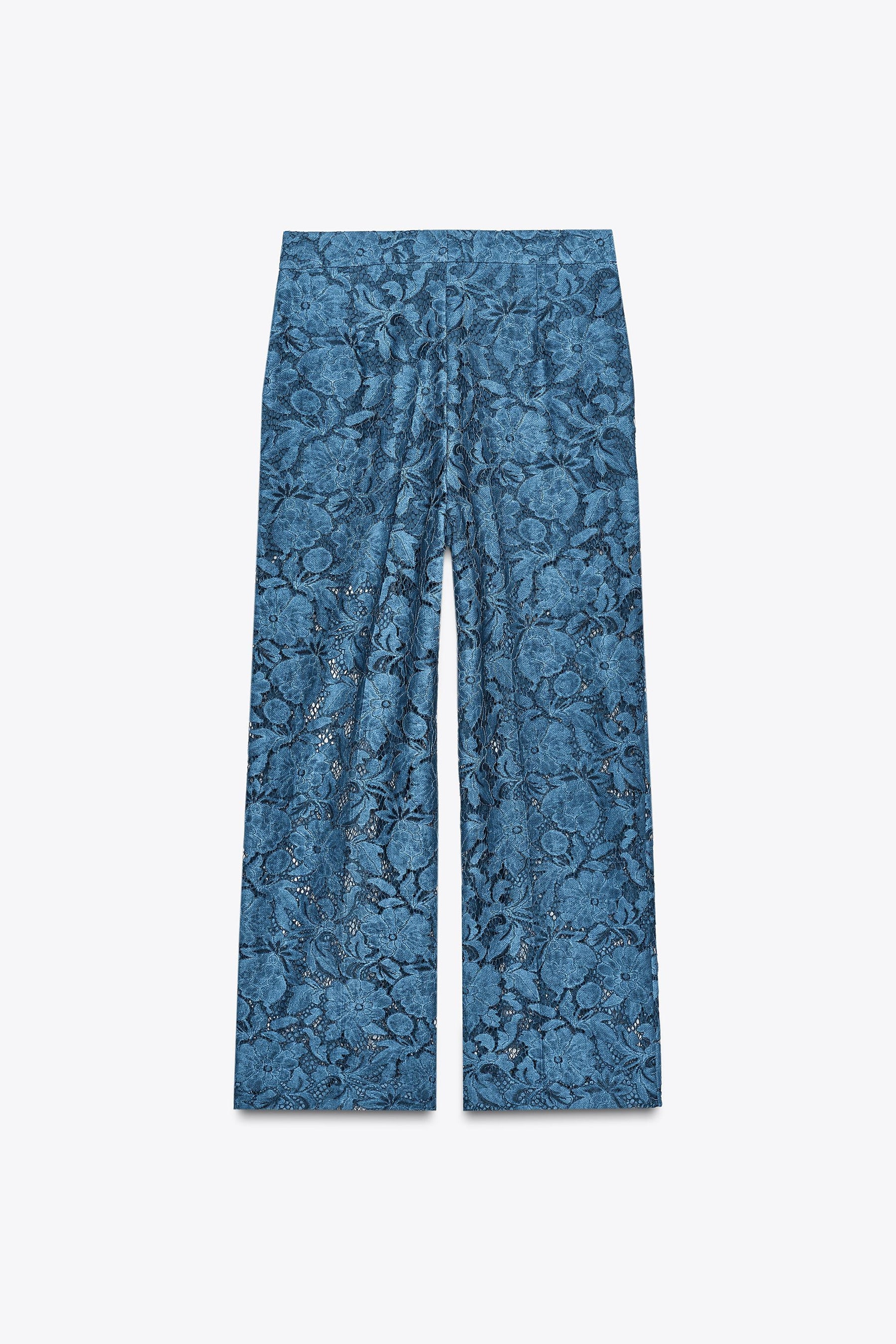 CROPPED LACE TROUSERS