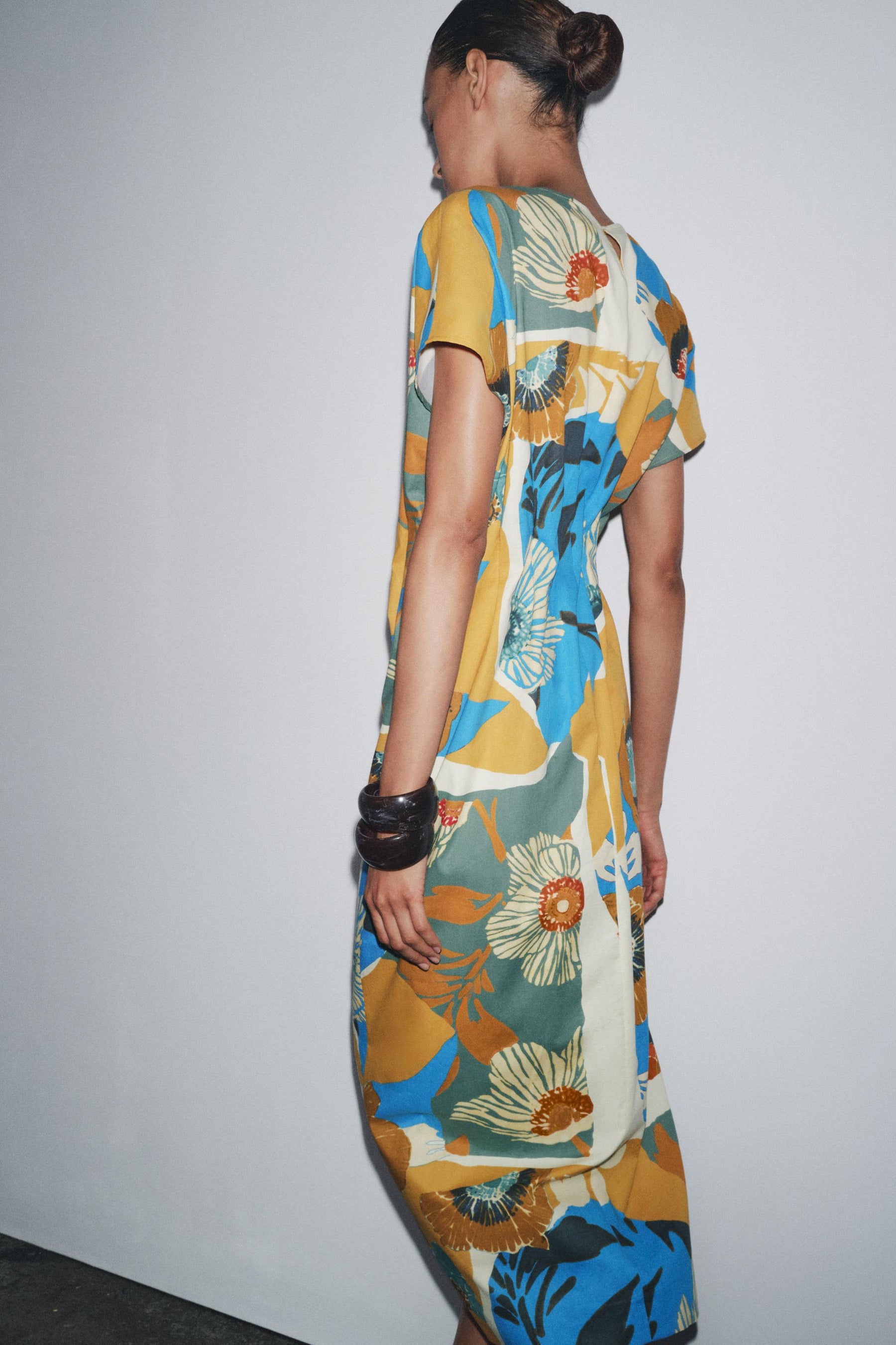 ZW COLLECTION PRINTED MIDI DRESS - Image 3