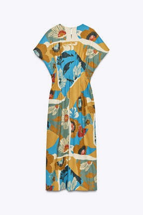 ZW COLLECTION PRINTED MIDI DRESS - Image 5