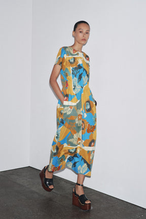 ZW COLLECTION PRINTED MIDI DRESS - Image 1