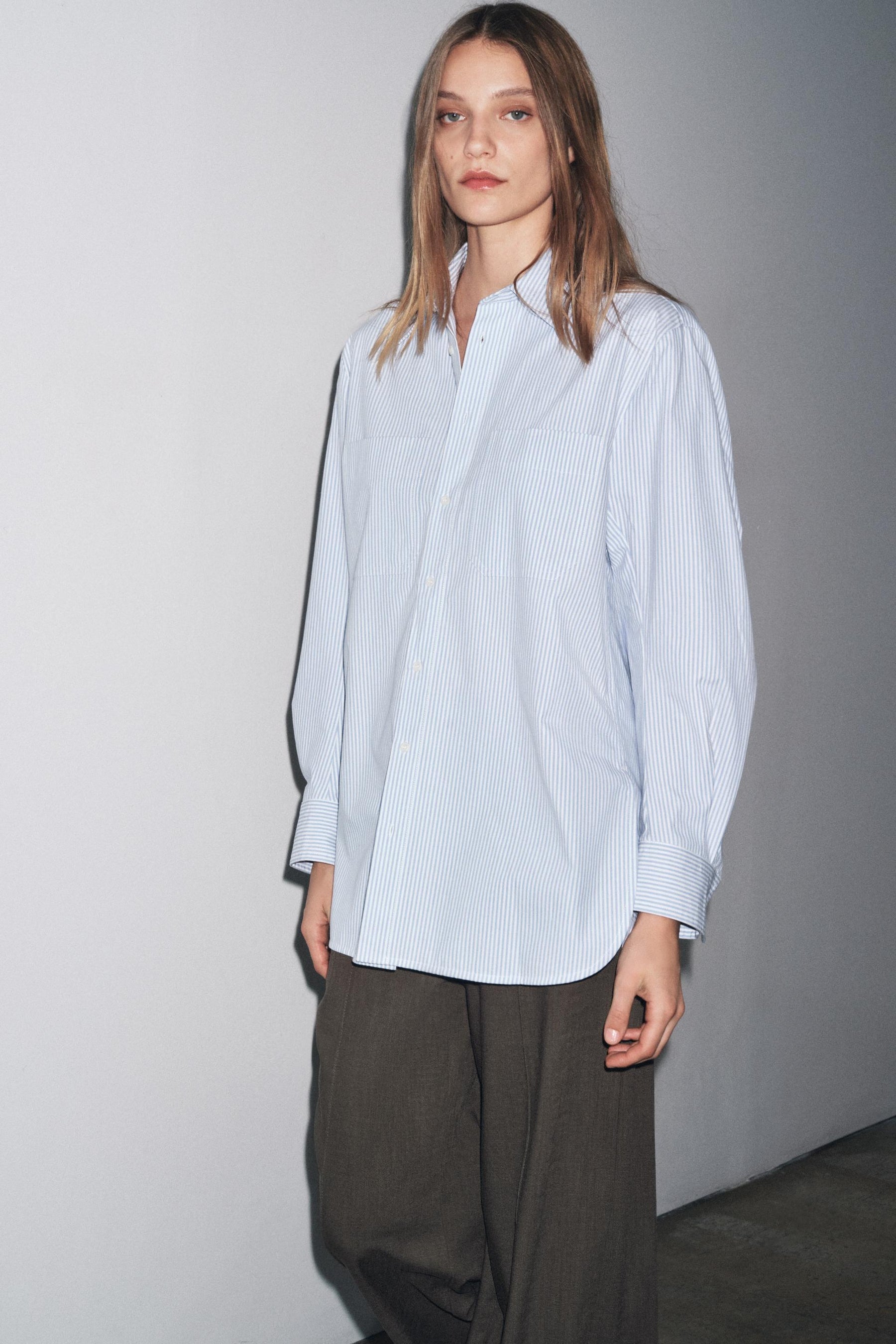 Striped Shirt with Pocket