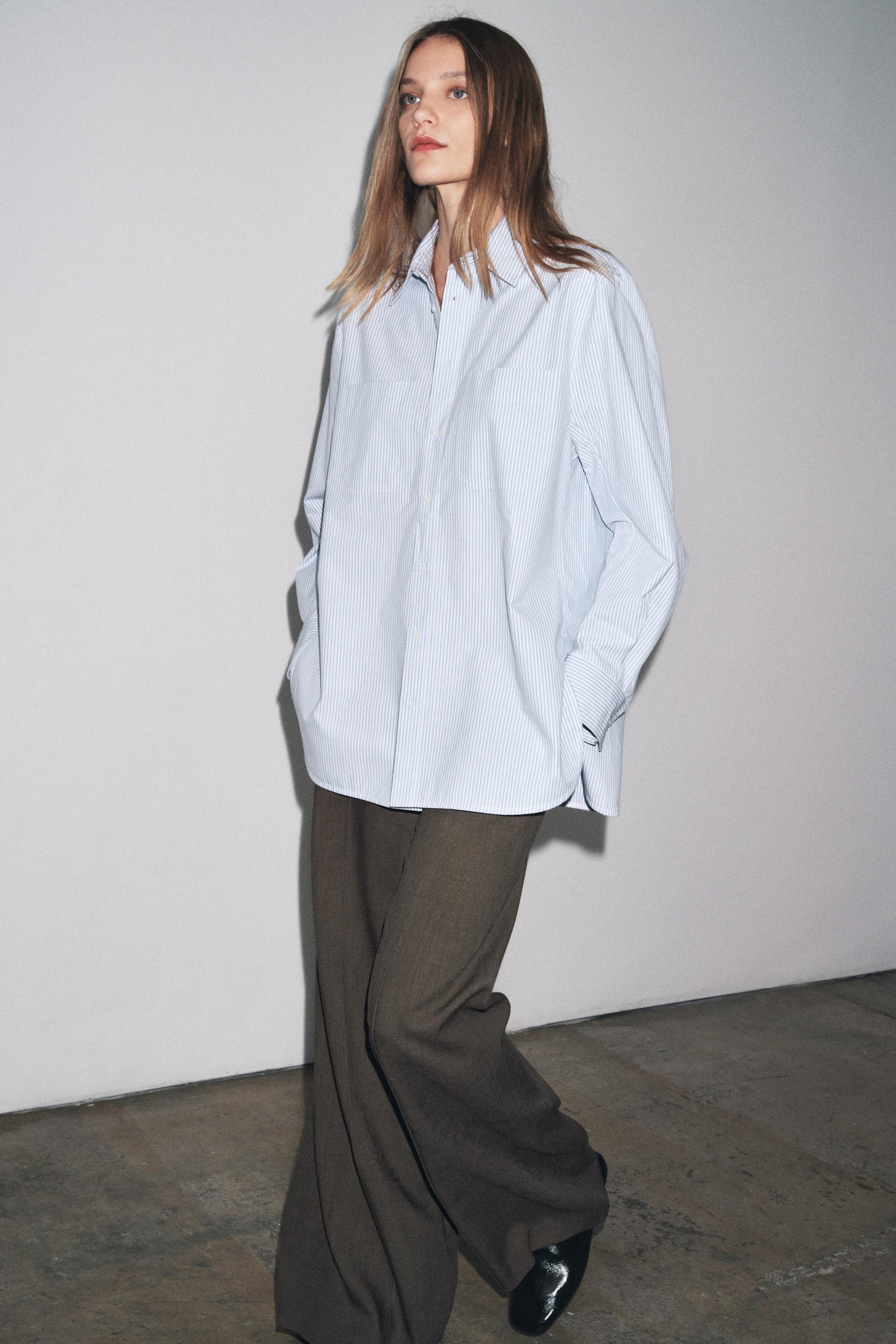 Striped Shirt with Pocket