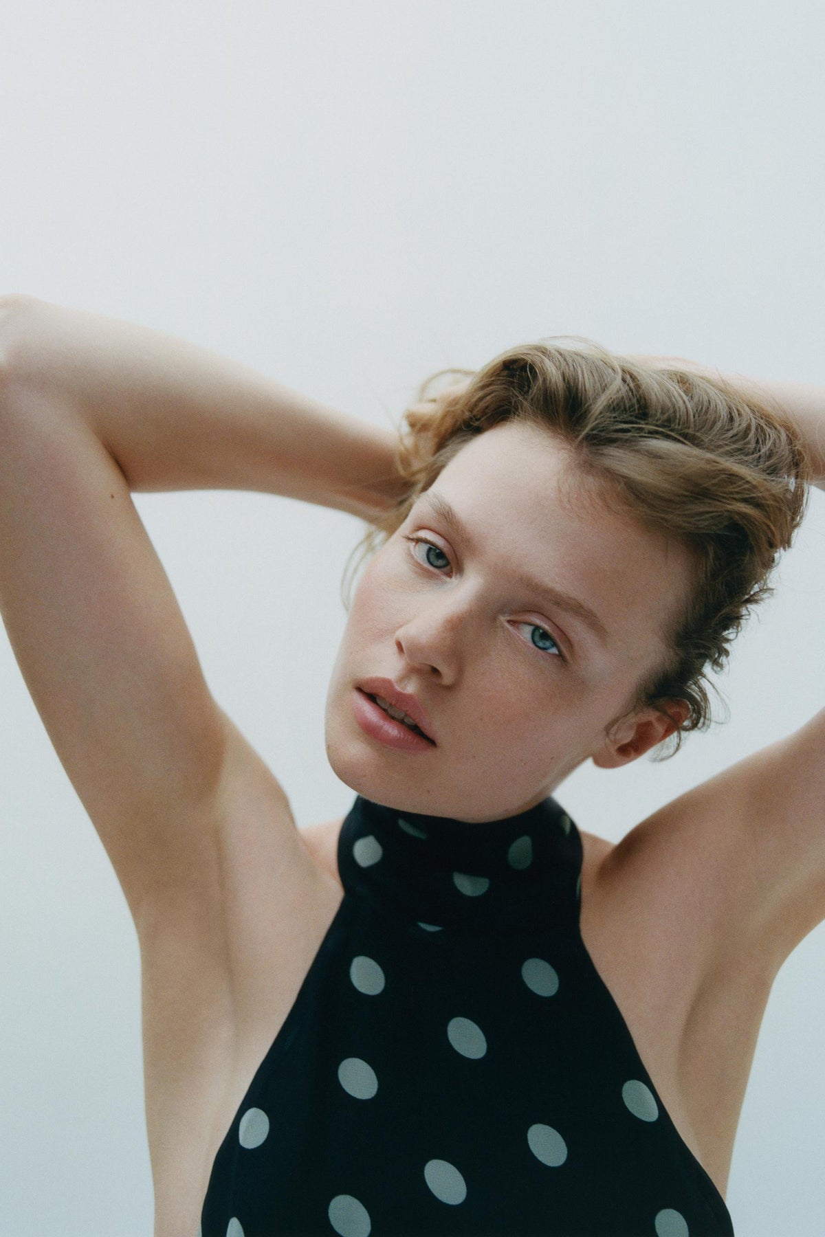 Polka Dot Halter Blouse