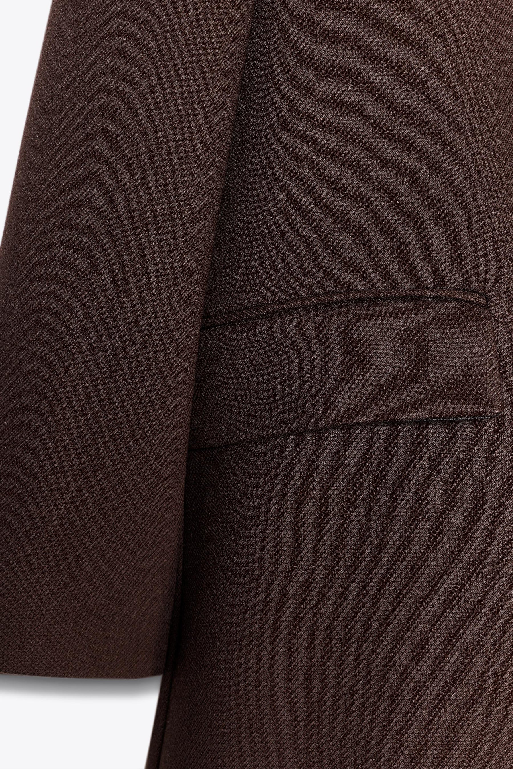 SHOULDER PAD COAT WITHOUT LAPELS - Image 7