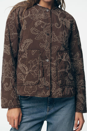 Embroidered Puffer Jacket