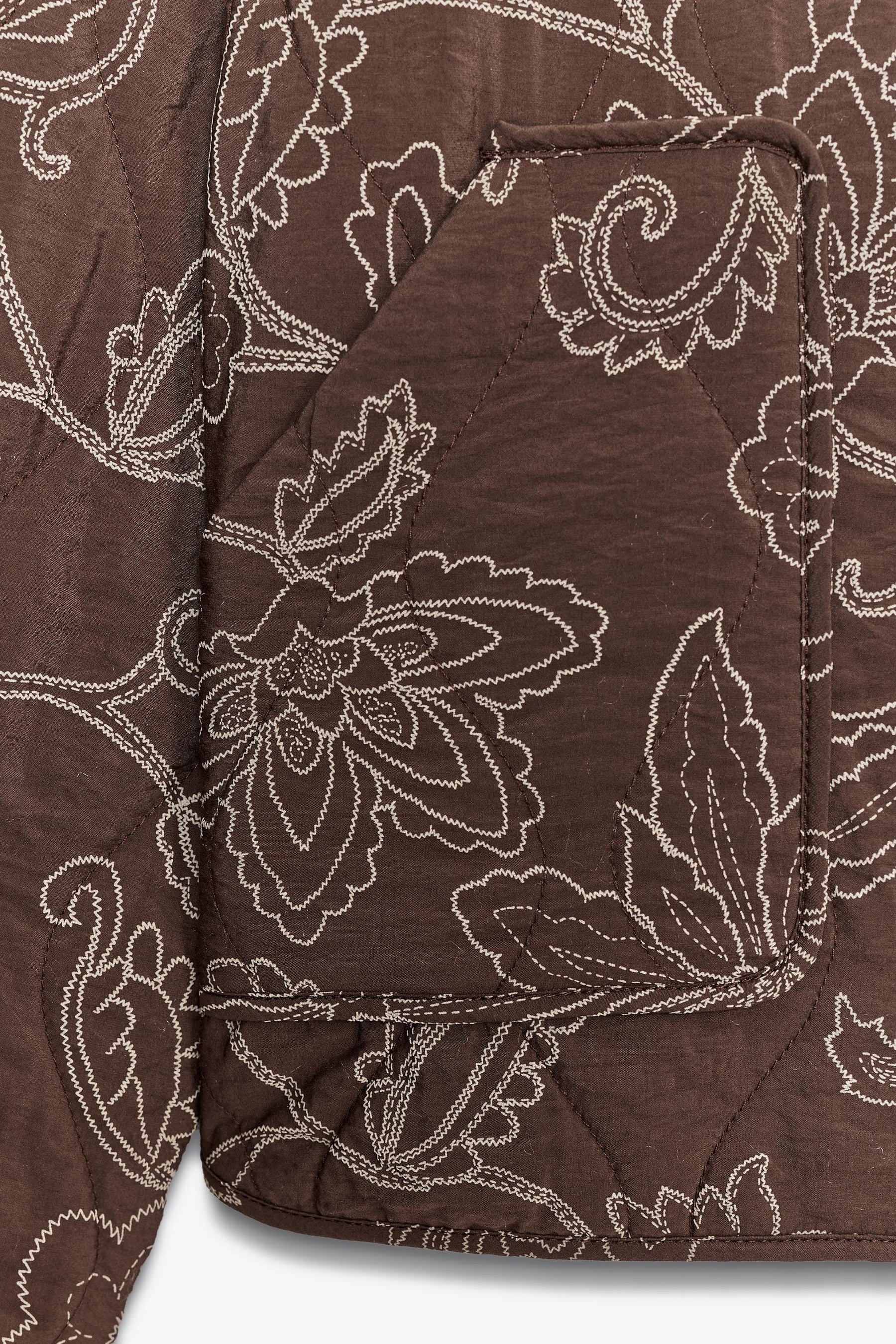 Embroidered Puffer Jacket