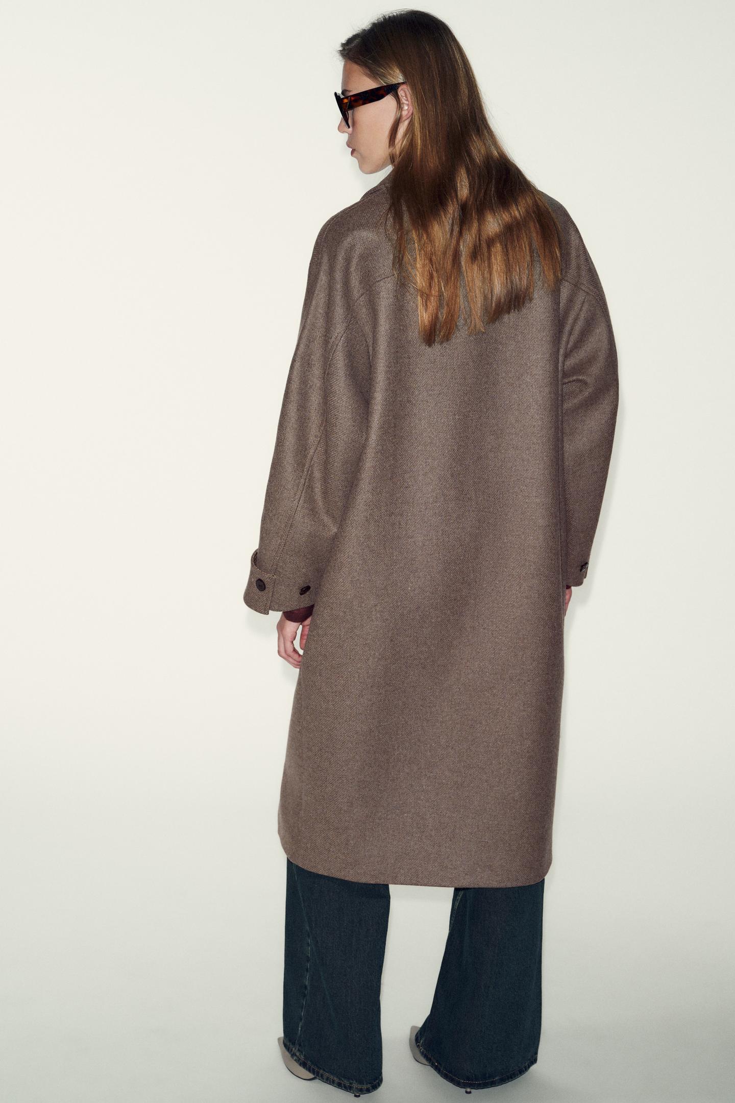 Manschett Wollmantel 