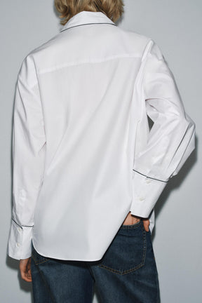 Contrast Poplin Shirt