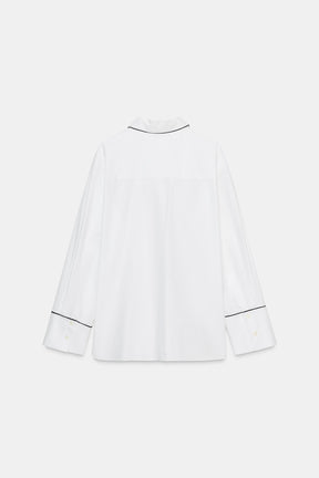 Contrast Poplin Shirt
