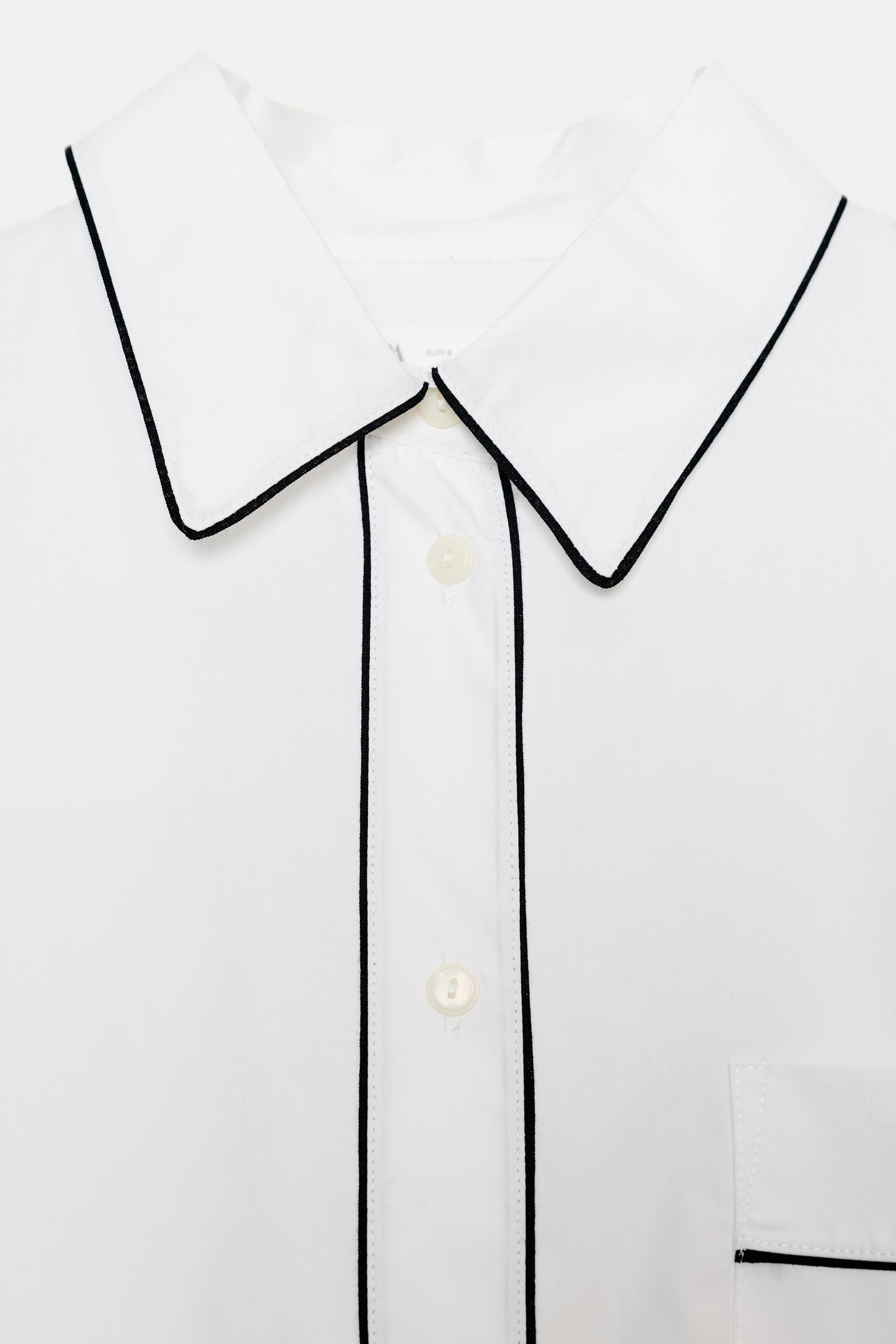 Contrast Poplin Shirt