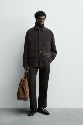 CORDUROY JACKET WITH POCKETS - Image 1