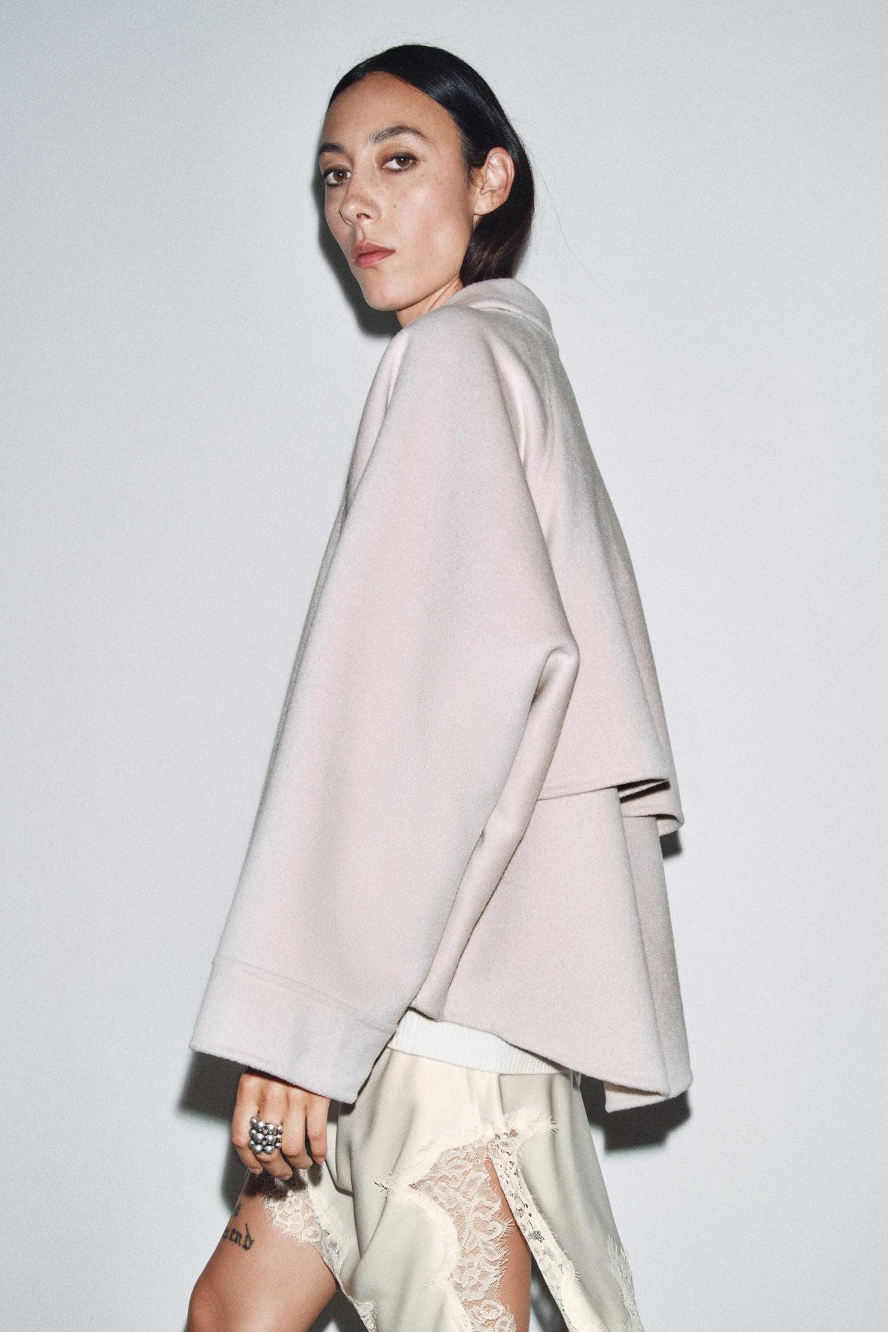 WOOL JACKET WITH ZIP ZW COLLECTION - Image 5