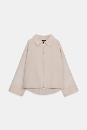 WOOL JACKET WITH ZIP ZW COLLECTION - Image 9