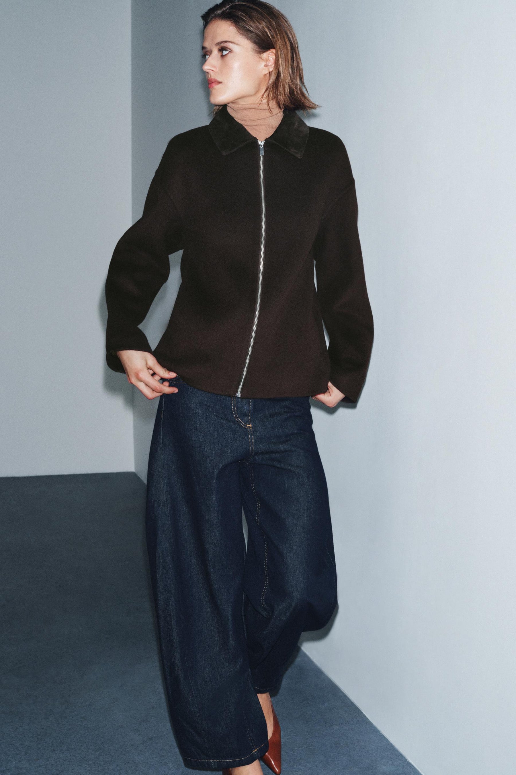 ZW COLLECTION WOOL BLEND JACKET - Image 1