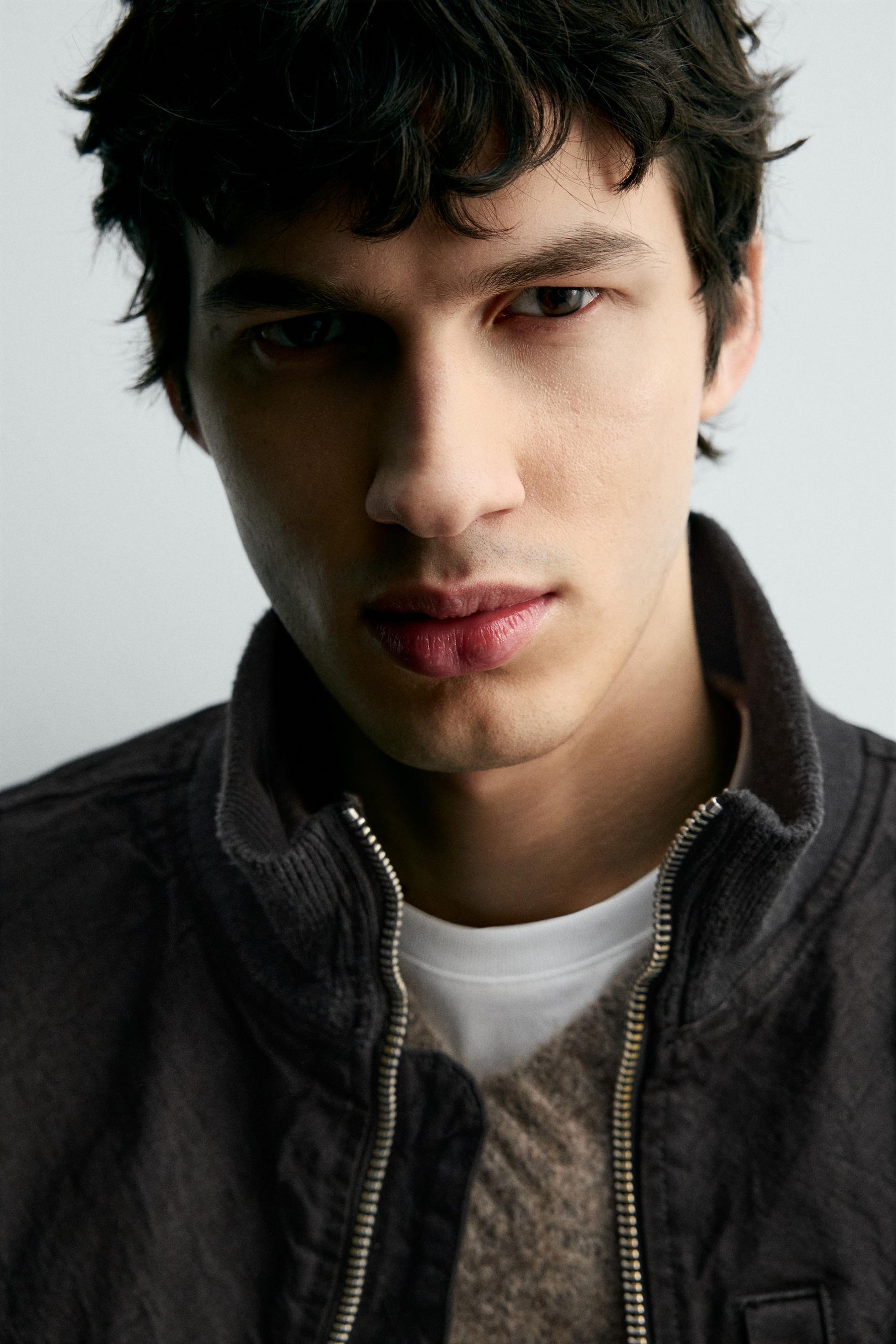 CRINKLED-EFFECT BOMBER JACKET - Image 6