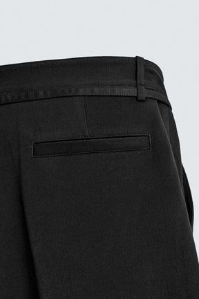 BALLOON TROUSERS WITH PLEATS AND BELT - Image 10