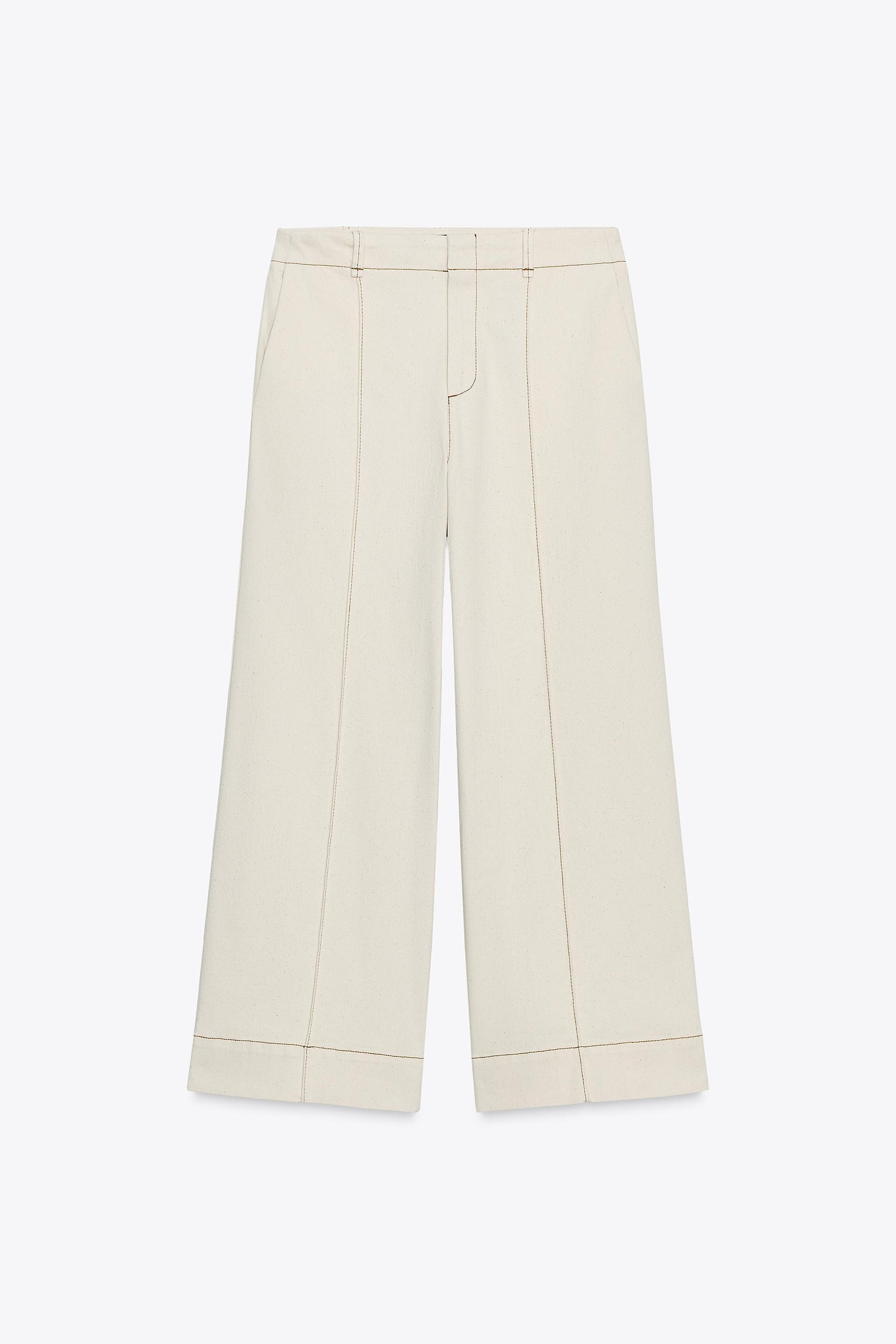 Topstitched Culottes
