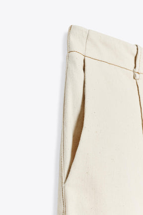 Topstitched Culottes