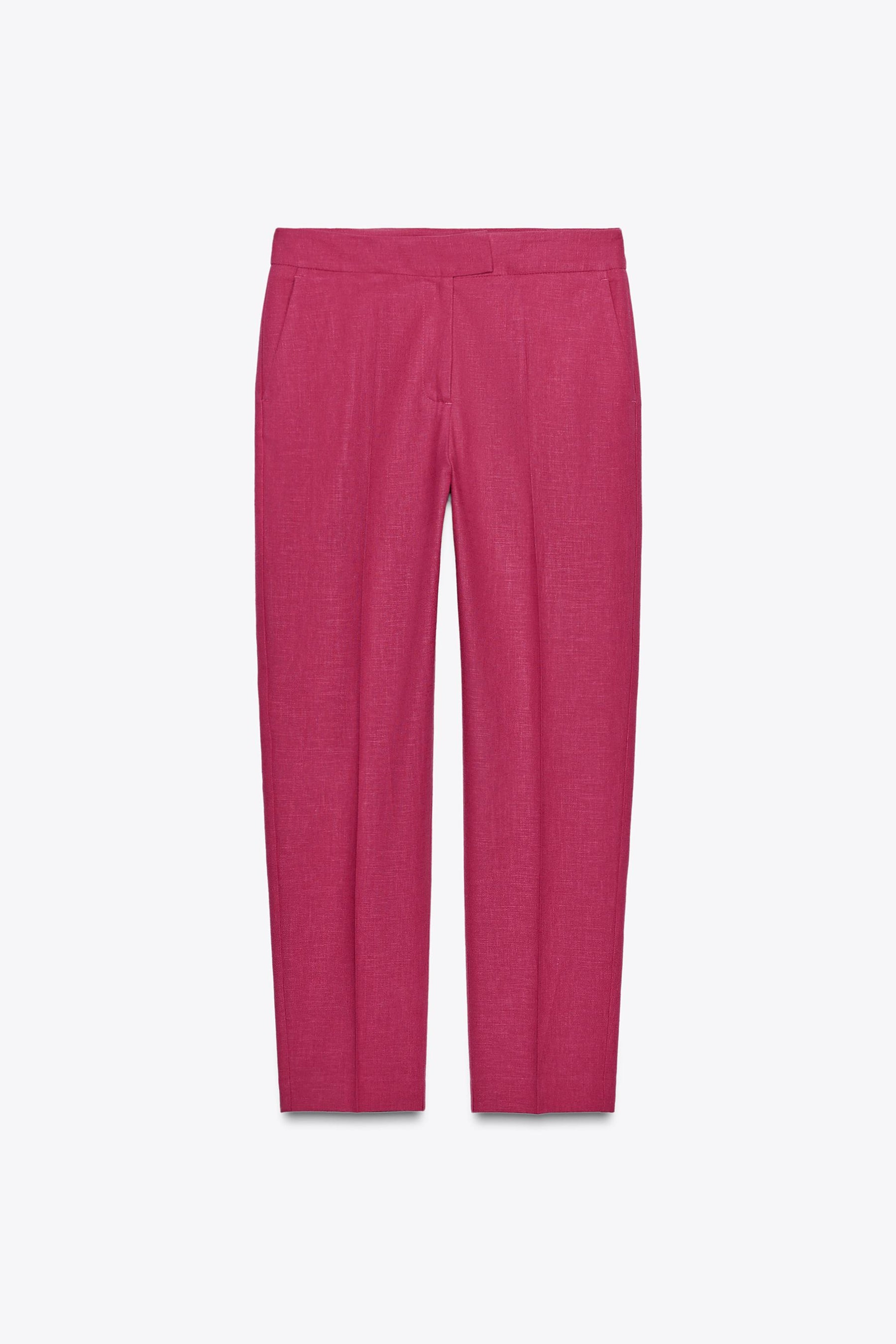 High-waist Linen Trousers