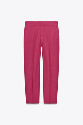 High-waist Linen Trousers
