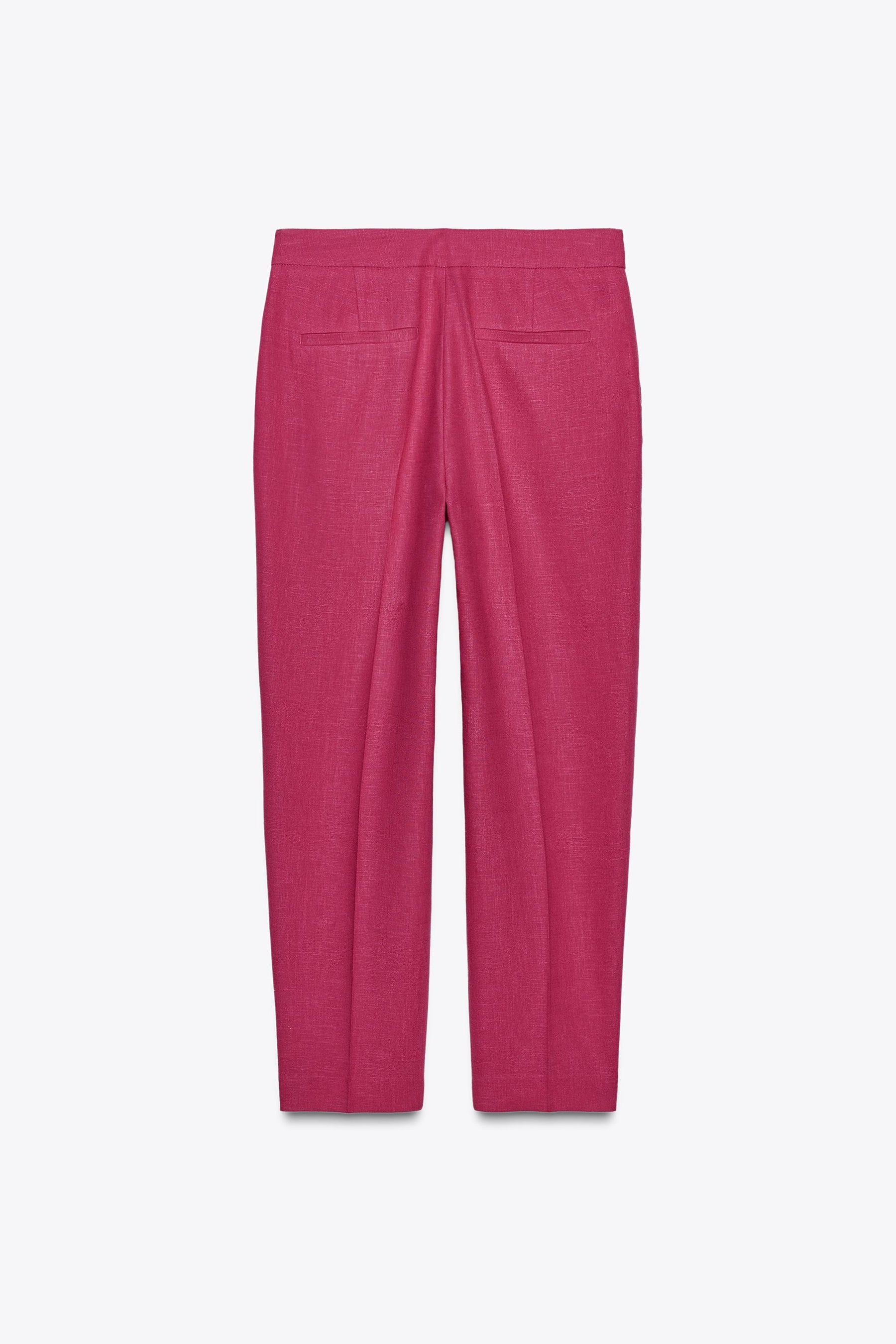 High-waist Linen Trousers