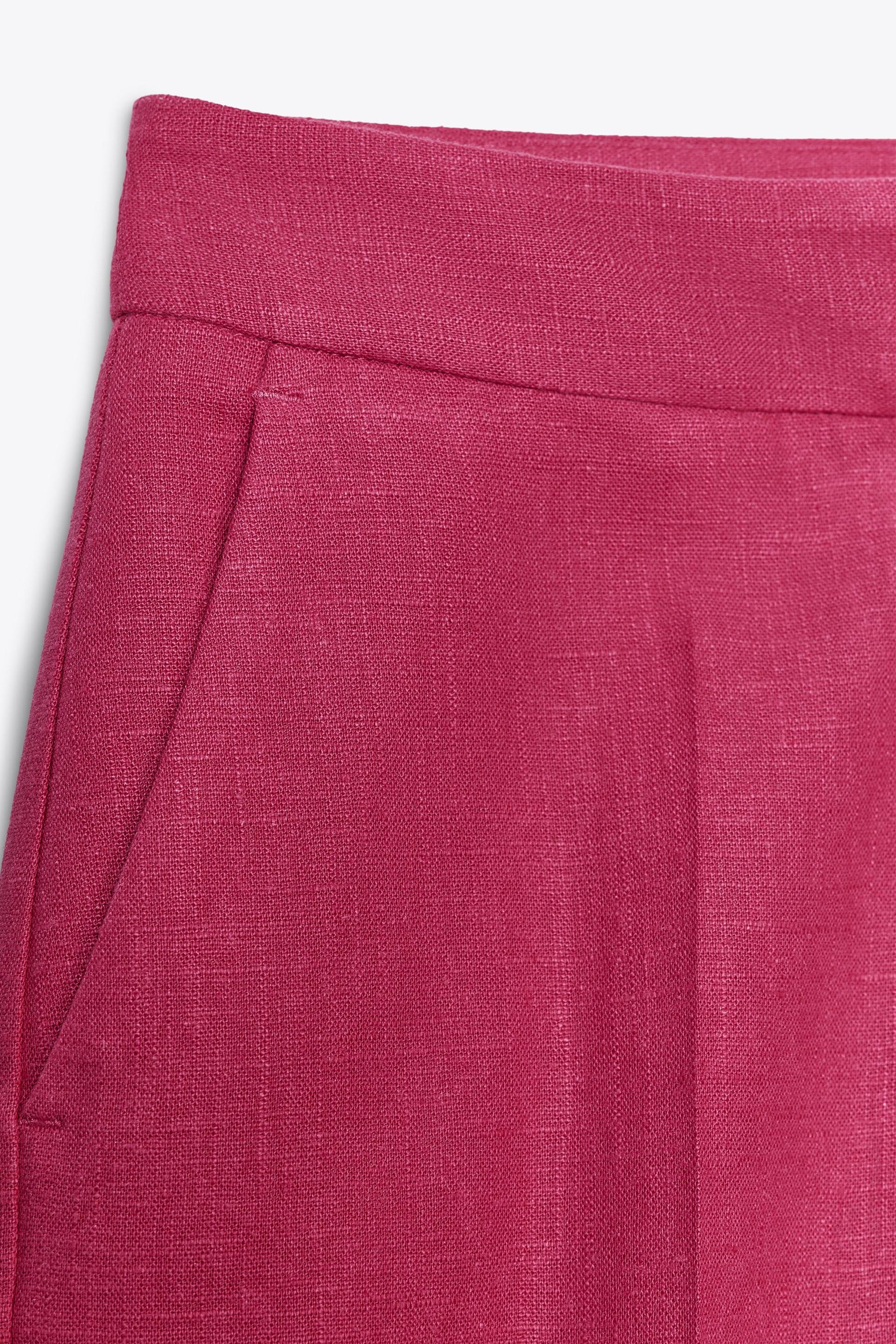 High-waist Linen Trousers