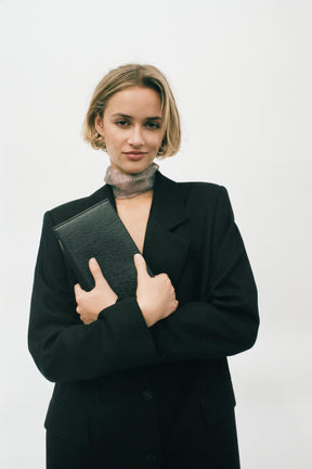 LONG COAT WITH SHOULDER PADS - Image 3
