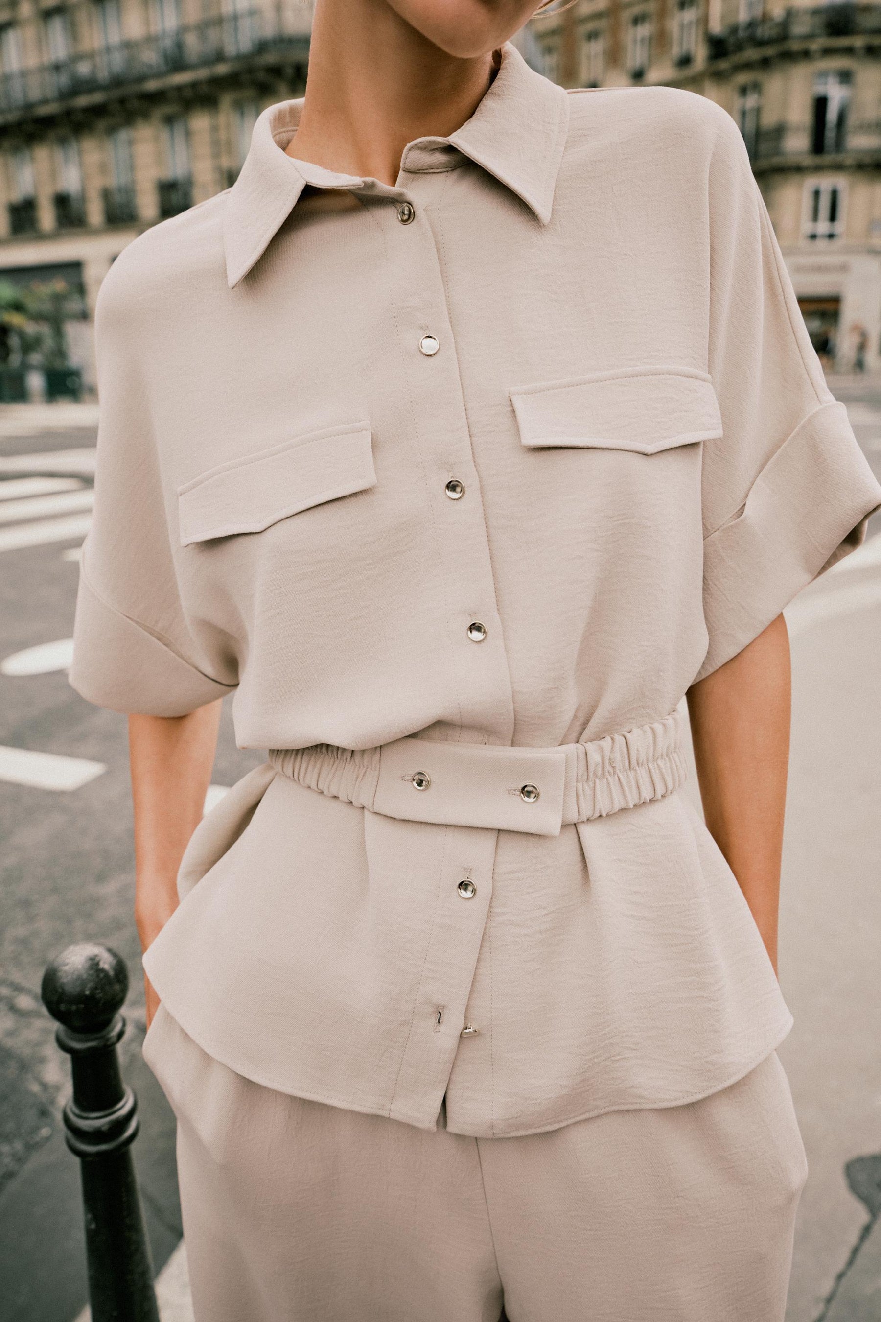 Safari Shirt with Belt