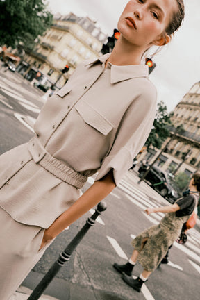 Safari Shirt with Belt