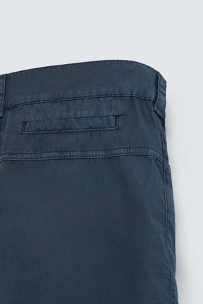 WASHED COTTON BERMUDA SHORTS - Image 10