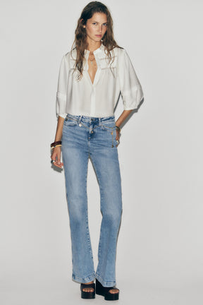 CREPE PINTUCK BLOUSE