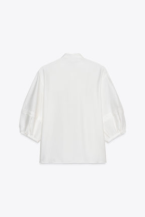 CREPE PINTUCK BLOUSE