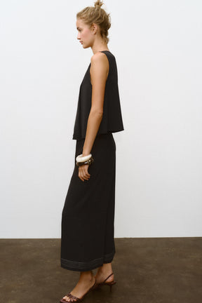 Pleated Culotte Trousers