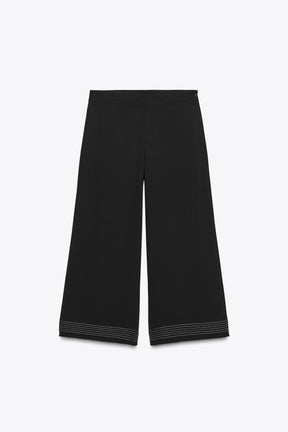 Pleated Culotte Trousers