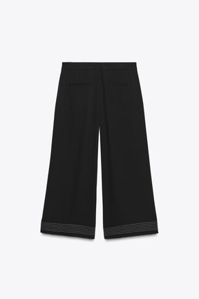 Pleated Culotte Trousers