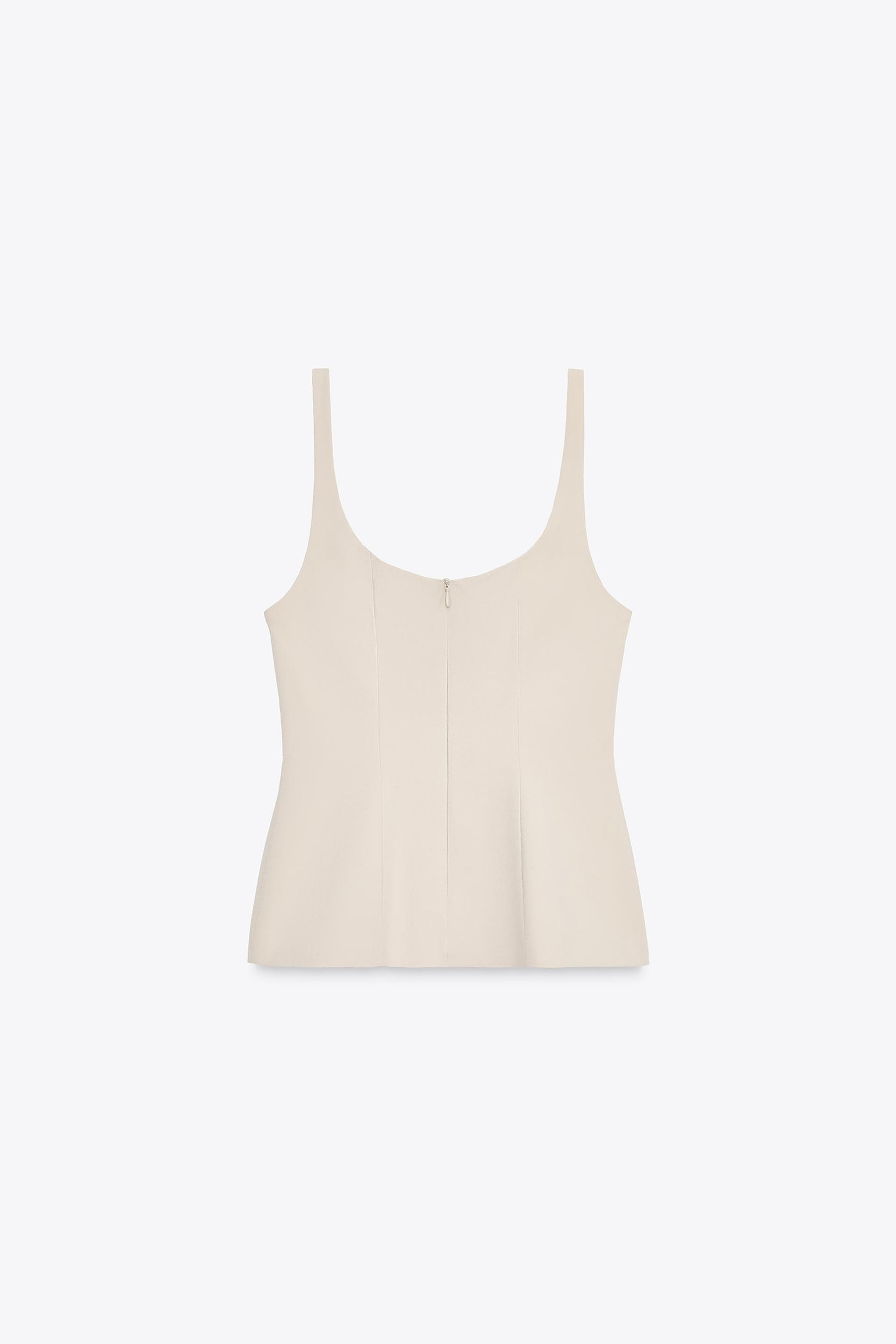 ZIPPED PEPLUM BLOUSE