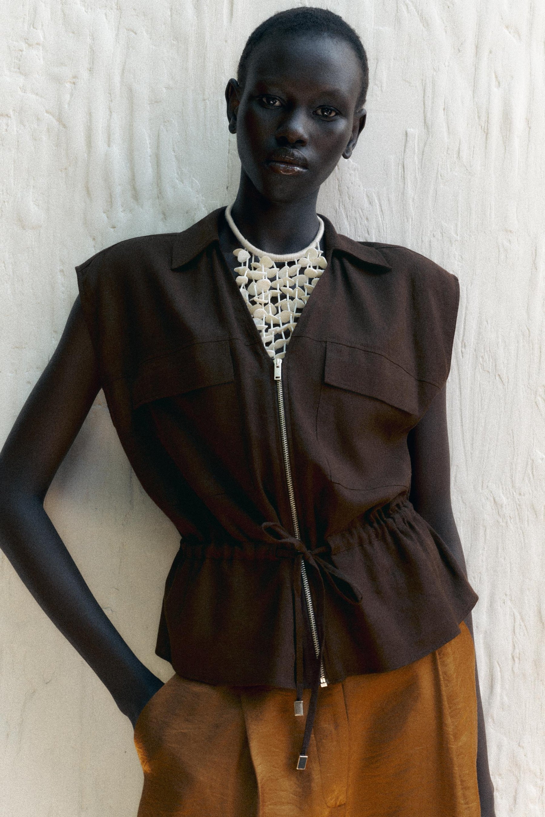 SAFARI LINEN BLEND TOP - Image 2