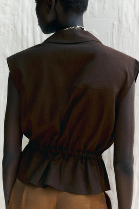 SAFARI LINEN BLEND TOP - Image 6