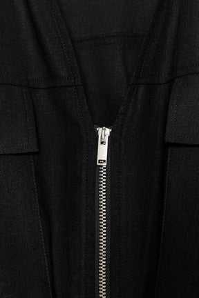 LINEN BLEND SAFARI TOP