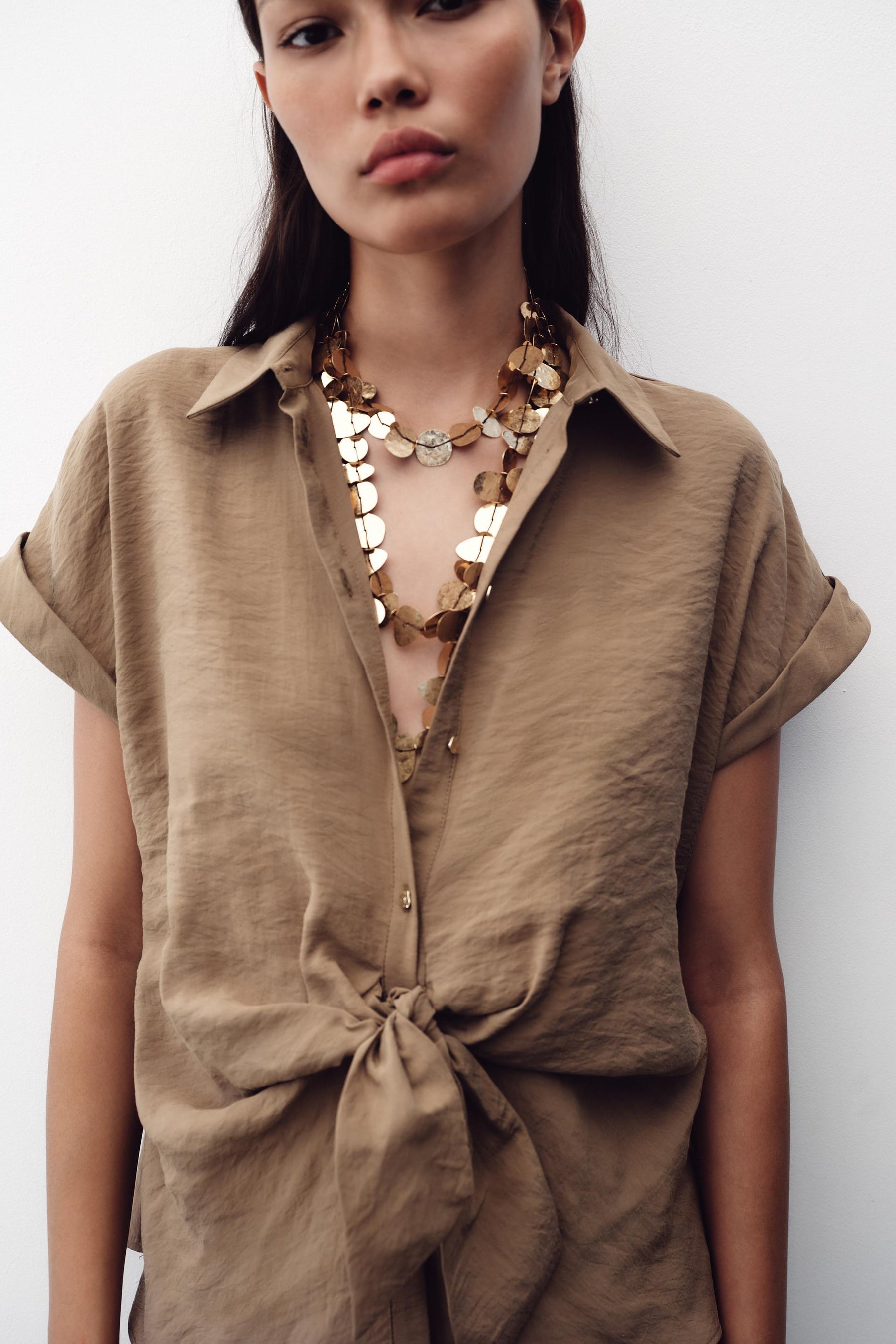 Knot Front Short Sleeve