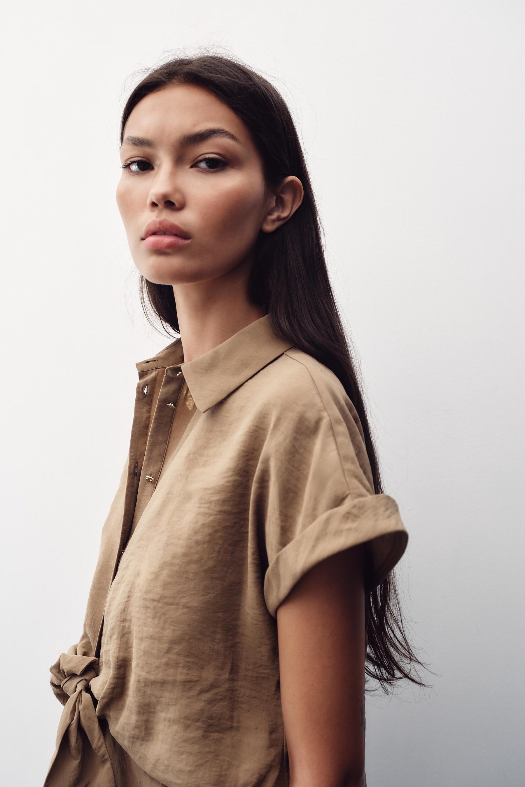 Knot Front Short Sleeve