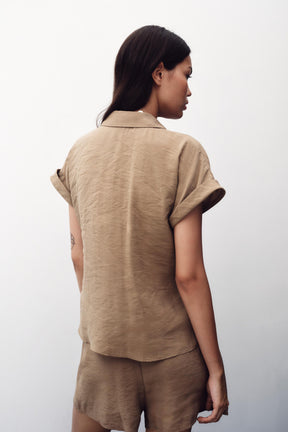 Knot Front Short Sleeve