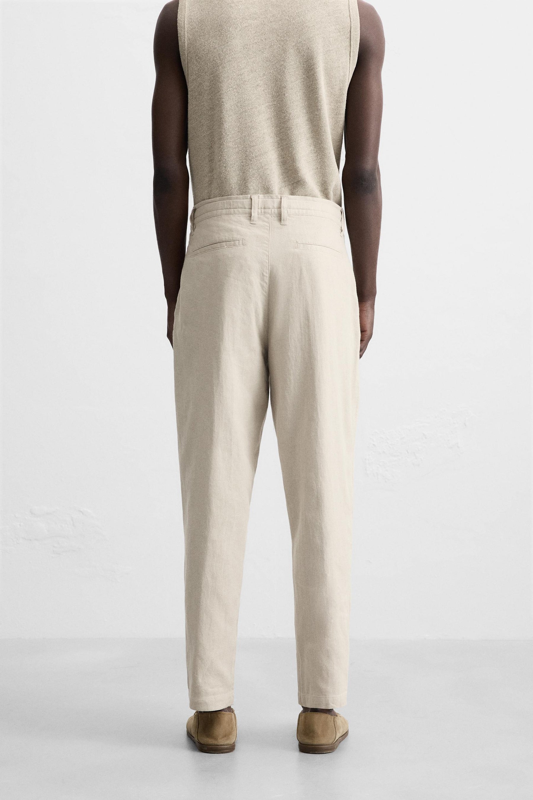 COTTON/LINEN TROUSERS - Image 3