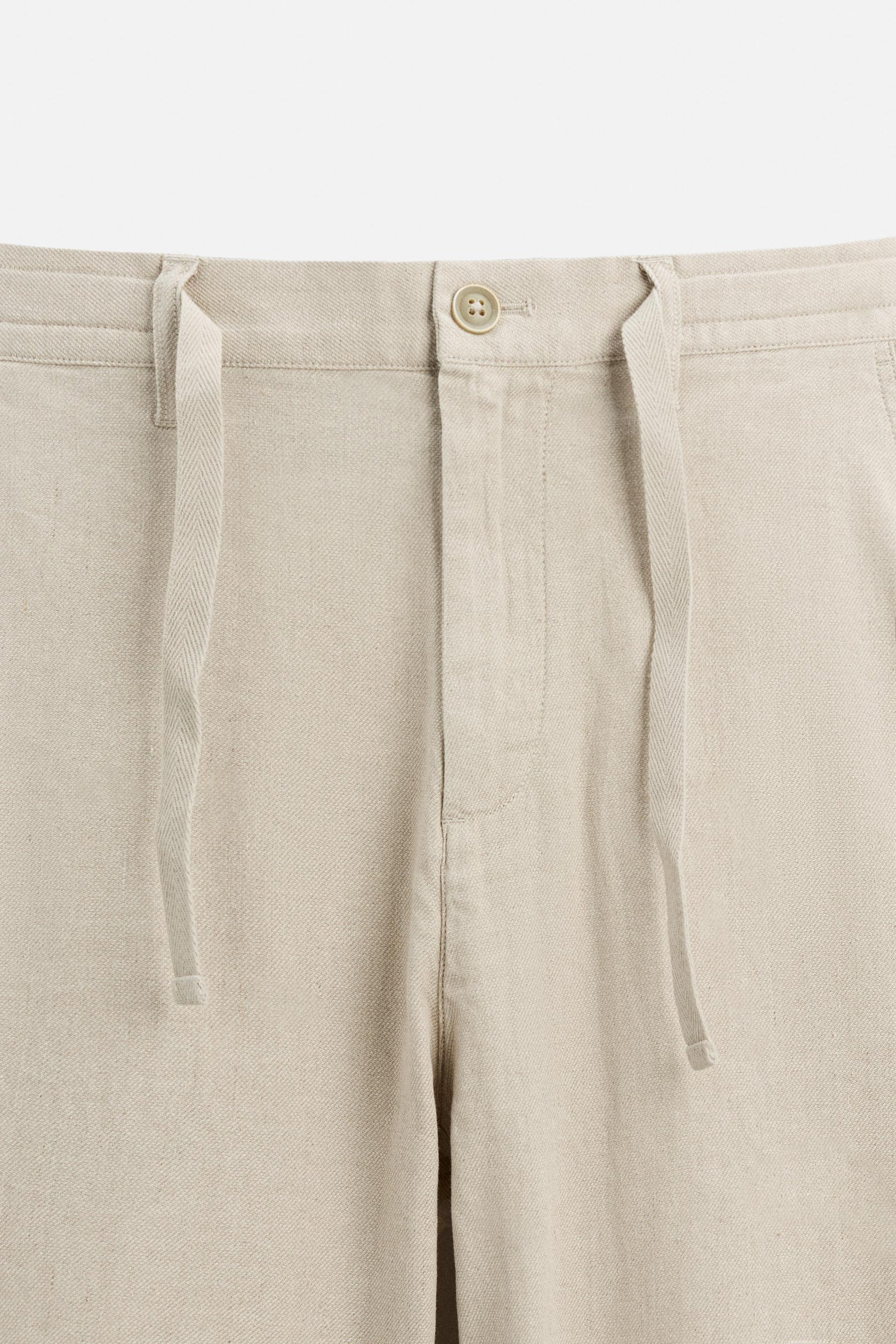 COTTON/LINEN TROUSERS - Image 7