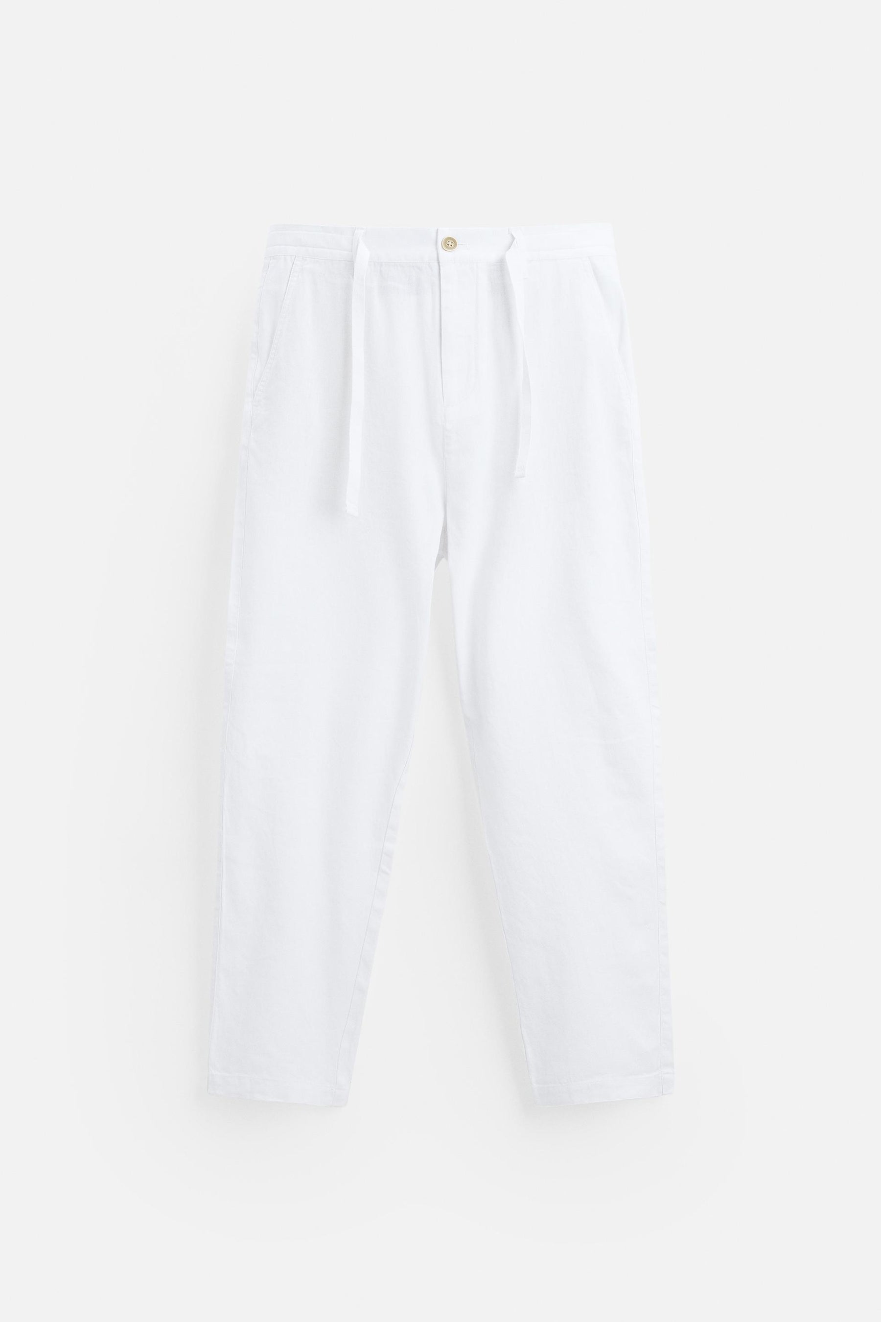 COTTON/LINEN TROUSERS - Image 6
